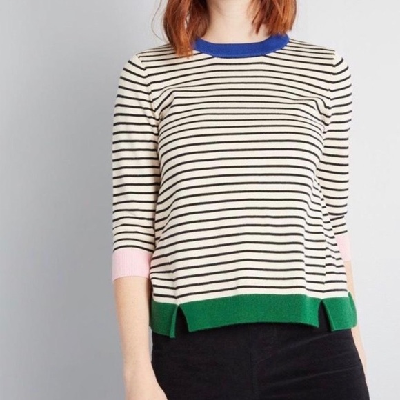 Modcloth Sweaters - ModCloth Well Placed Pep Sweater